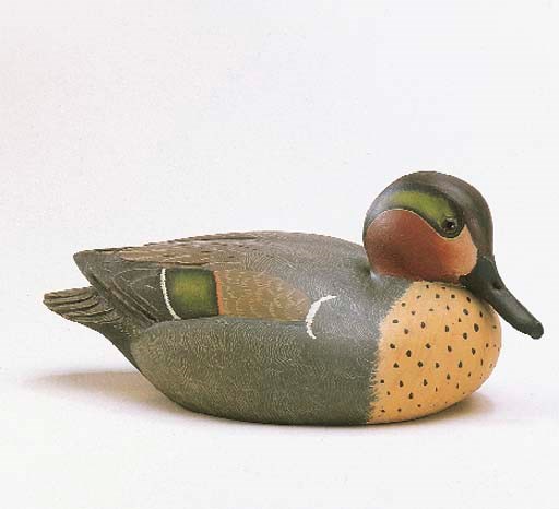 A GREENWING TEAL DRAKE