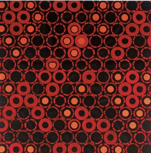 Omnibus de Paris, design No.7438 for a scarf; and a collection of designs, some for scarves including one for Cartier, some stamped: Robert Vernet, Lyon; Artel; Suzanne Kientz; Marcelle Calisti; Successeurs de Vernaisson, Lyon; one signed Pardo - été 1971(a lot)See Illustration