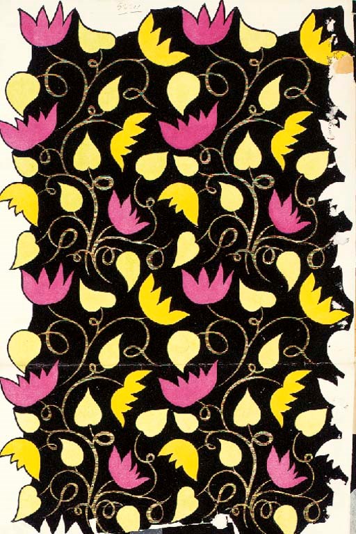 Raoul Dufy, design nos. 52000, 52091, 52282, 52282 (bis), 52296 (bis), 52301 & 52980: a collection of textile empreintes, mostly of floral design(a lot)See Illustration