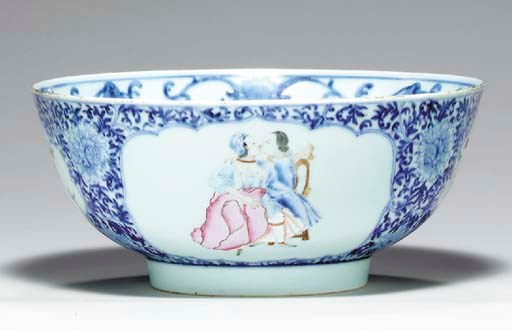 A RARE EUROPEAN SUBJECT BOWL