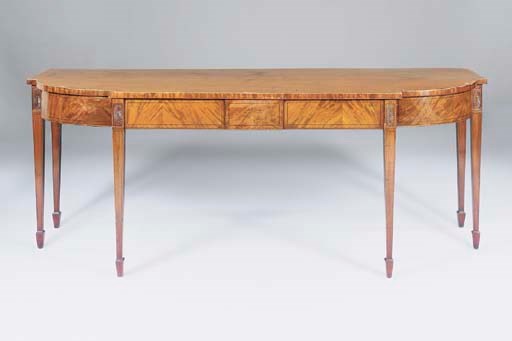 A GEORGE III MAHOGANY SERVING-TABLE