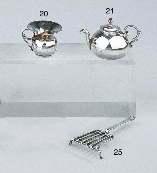 A Dutch silver miniature spittoon