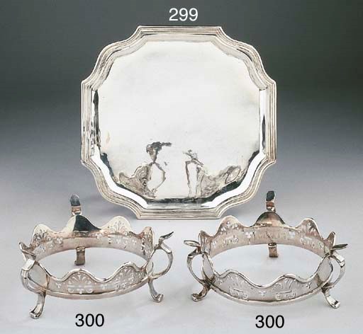 A Dutch silver salver