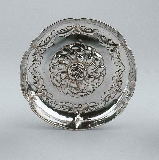 A Dutch silver dish