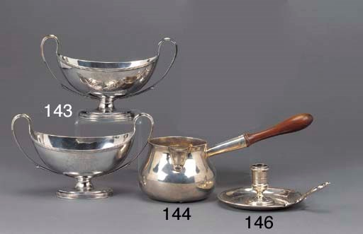 A Pair of George III Silver Sauce Tureens