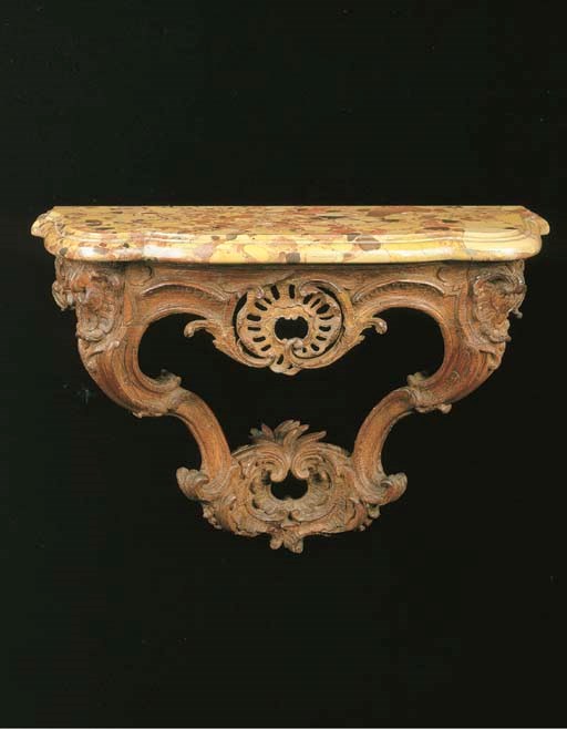 CONSOLE D'APPLIQUE D'EPOQUE LOUIS XV
