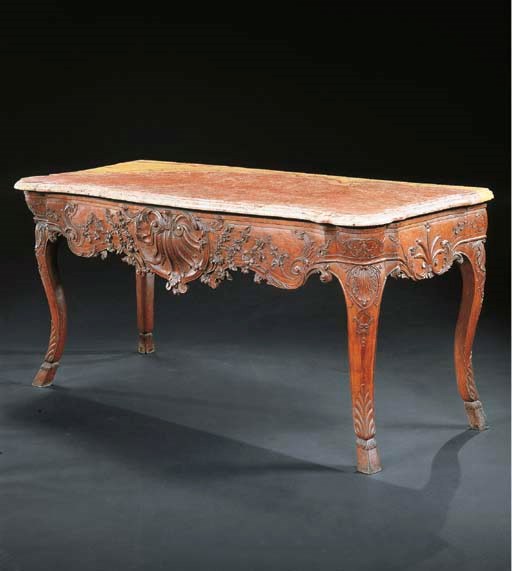 TABLE A GIBIER DE STYLE LOUIS XV