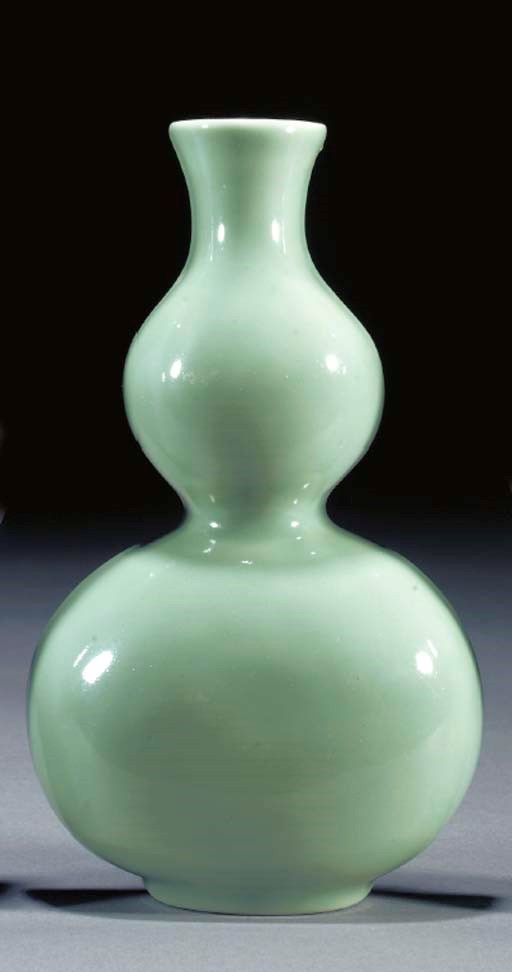 A CHINESE PALE CELADON WALL VASE
18TH CENTURY