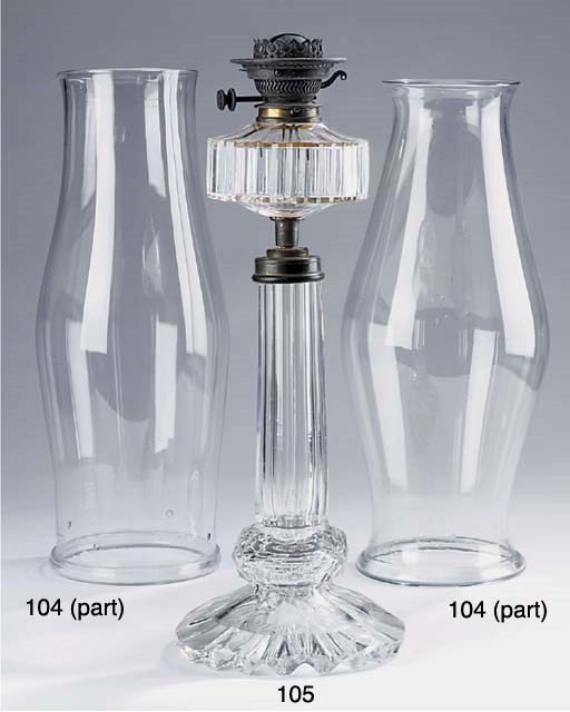Six various glass storm shades