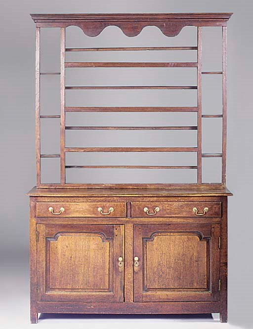 An oak dresser, 19th century