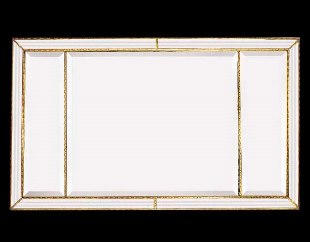 A GILTWOOD FRAMED MARGINAL WALL MIRROR, 19TH/EARLY 20TH CENTURY