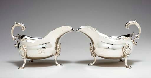 A PAIR OF GEORGE III SILVER SAUCEBOATS,