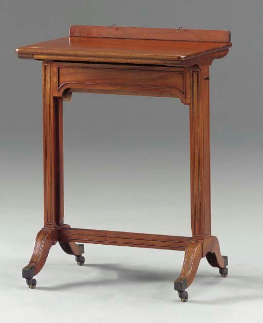 A REGENCY MAHOGANY READING STAND,