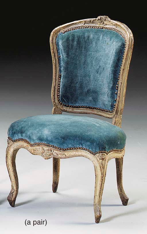 A LOUIS XVI GREY-PAINTED DAYBED,