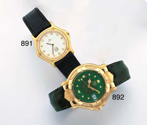 EBEL. AN 18K GOLD AND DIAMOND-SET WRISTWATCH