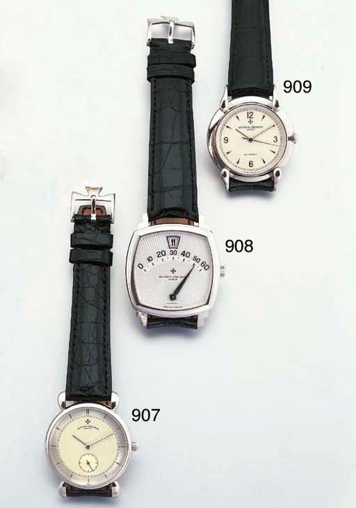 VACHERON & CONSTANTIN. A PLATINUM SELF-WINDING WRISTWATCH WITH SWEEP CENTRE SECONDS