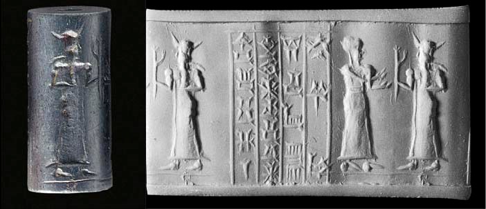 AN ELAMITE HAEMATITE CYLINDER SEAL