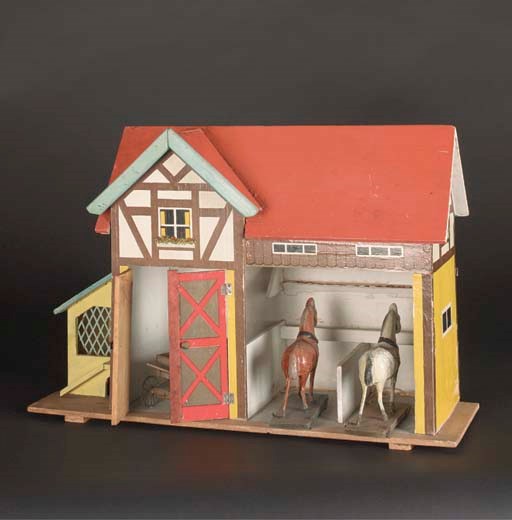A red roof stable