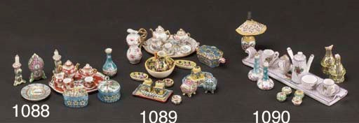 A Crown Staffordshire dolls' house coffee set
