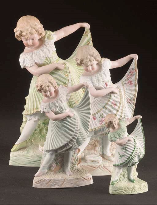 A Gebruder Heubach bisque figure of a dancer