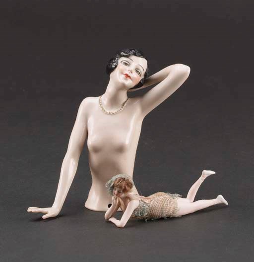 A bisque bathing beauty