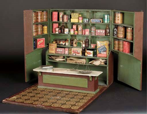 A wooden dolls' shop
