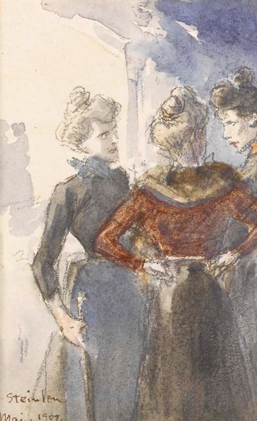 Trois femmes discutant