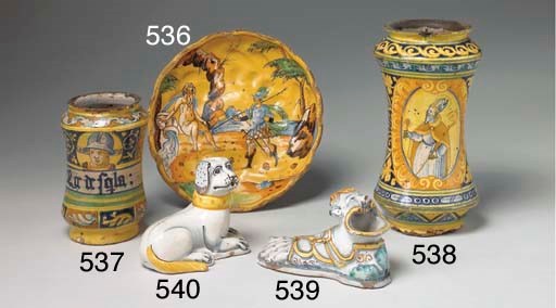 PETIT ALBARELLO EN MAJOLIQUE D'ITALIE DU SUD DU XVIème SIECLE