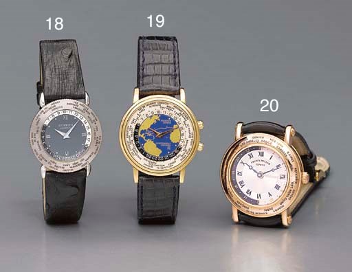 Svend Andersen. A limited edition 18K gold self-winding World Time wristwatch