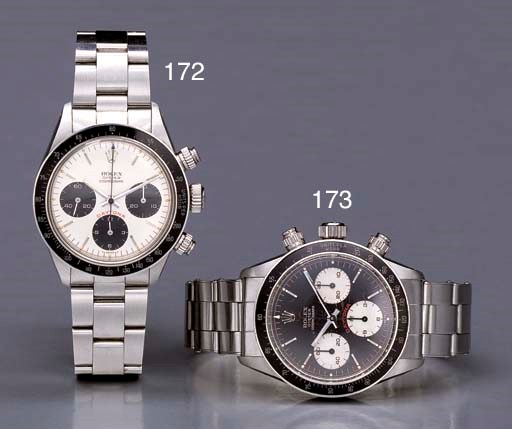 Rolex. A fine stainless steel water-resistant chronograph wristwatch with bracelet