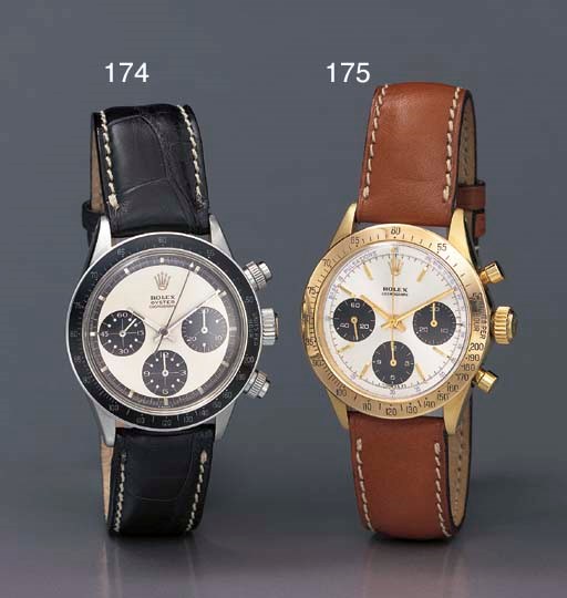 Rolex. A fine and rare 18K gold water-resistant chronograph wristwatch with pulsation dial
