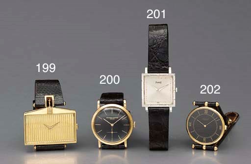 Piaget. An 18K white gold square-shaped wristwatch