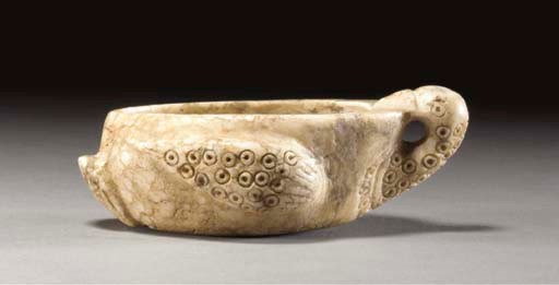 A SYRIAN CALCITE COSMETIC VESSEL