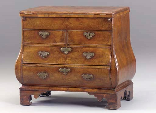 A DUTCH WALNUT BACHELOR'S CHEST,
