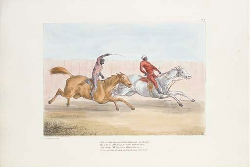NEWDEGATE, C.N. Sketches from the Washington Races in October 1840 by an Eye Witness. [London?: circa 1840?].