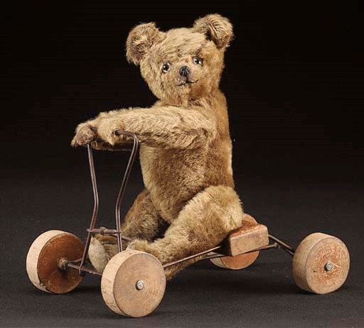 A very rare Omega coaster teddy bear
