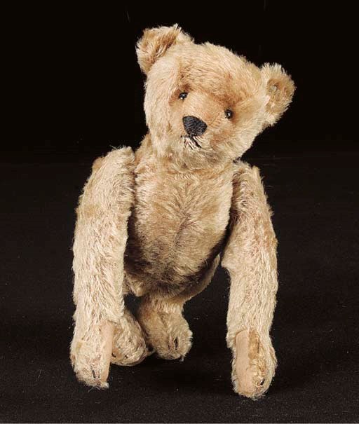A Steiff somersaulting teddy bear
