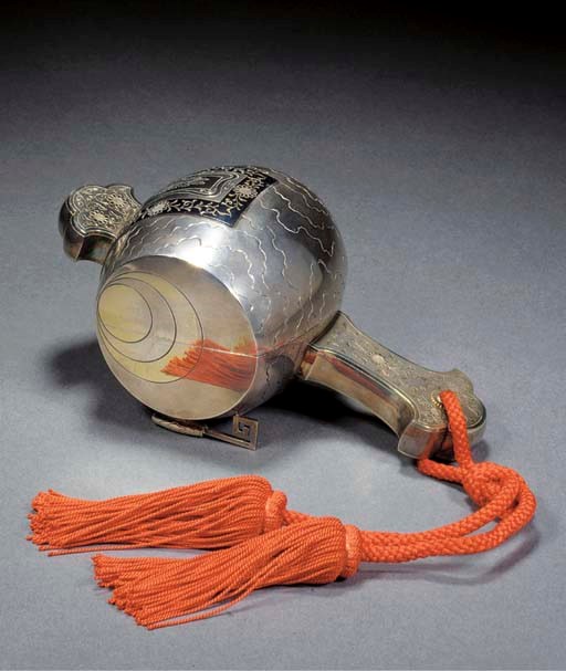 A silver kogo in the form of Daikoku's mallet
Meiji Period