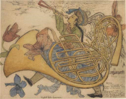 Elyse Ashe Lord (1900-1971) A colour etching on paper
