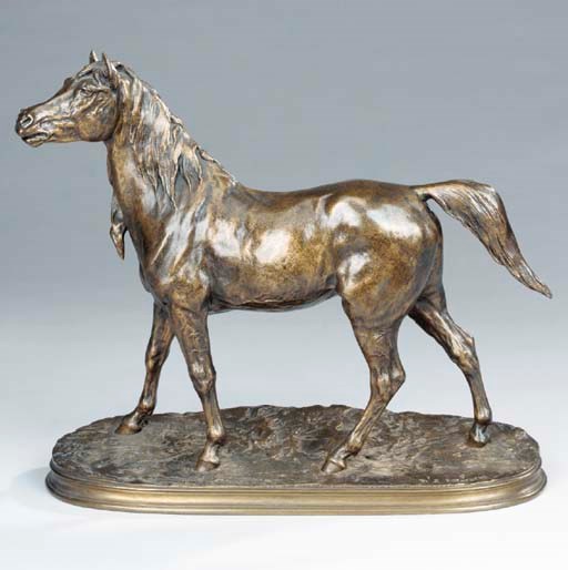 A French bronze equestrian bronze entitled 'Normandy Mare'