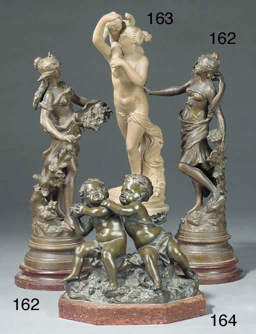 A French bronze group