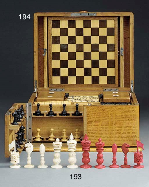 An Edwardian oak games compendium