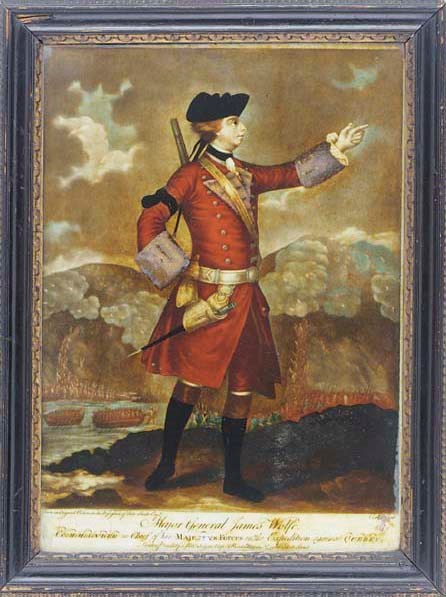 A George III mezzotint under glass