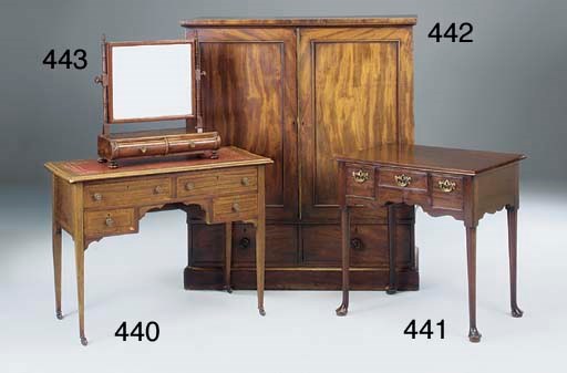 A Victorian mahogany linen press