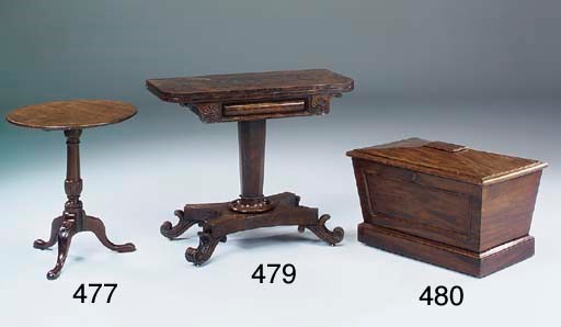 A Victorian mahogany cellaret