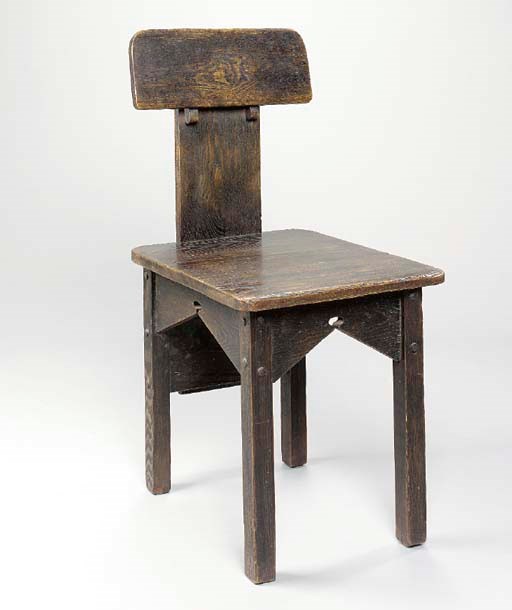 A CHESTNUT SIDE CHAIR