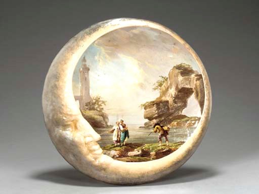 A FAIENCE WALL POCKET