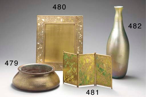 A GILT BRONZE JARDINIERE