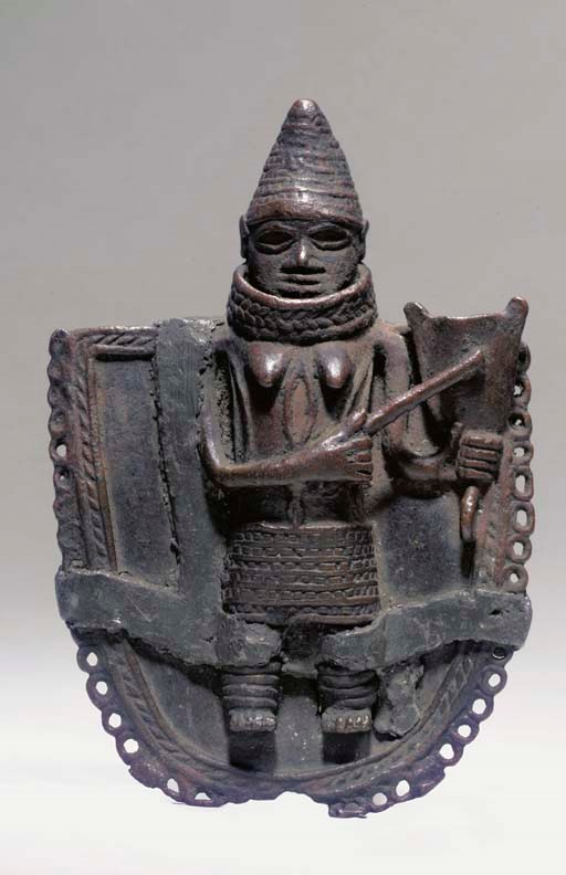 PENDENTIF DE CEINTURE EN BRONZE DU BENIN