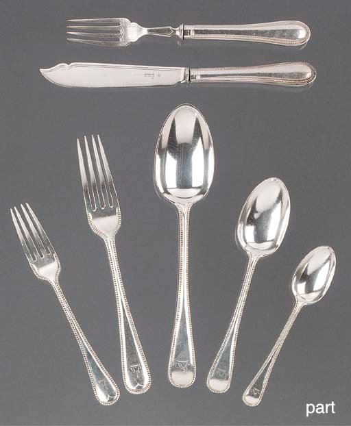 A Part Canteen of Victorian Silver Flatware